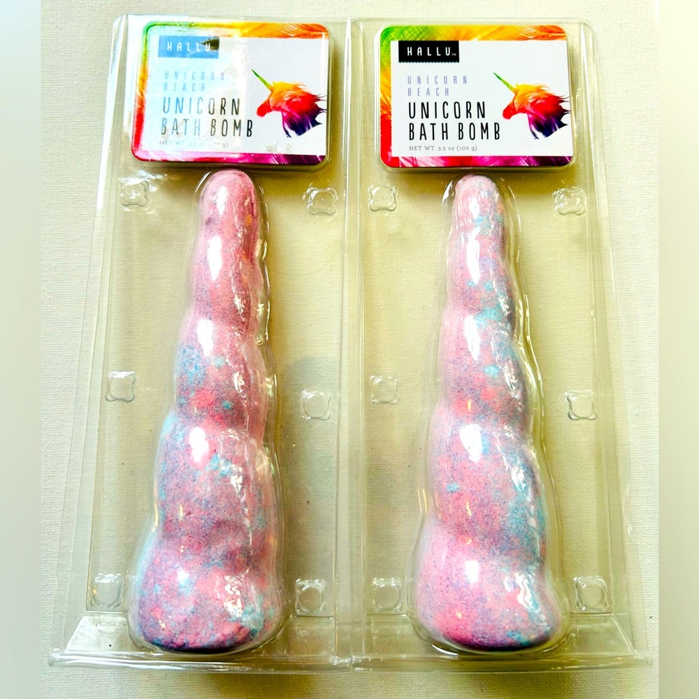 Hallu Unicorn Beach Unicorn Horn Bath Bombs